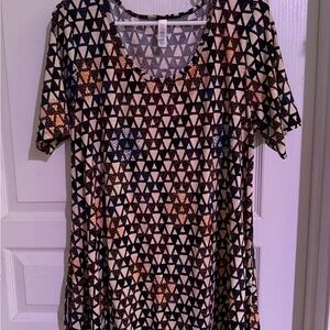 LuLaRoe Geometric Patterned Women's Top